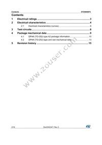 STD80N6F6 Datasheet Page 2