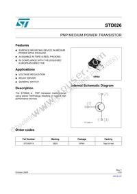 STD826T4 Datasheet Cover