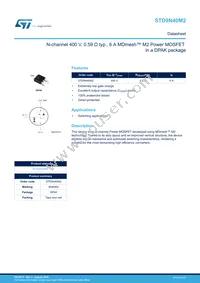 STD9N40M2 Datasheet Cover