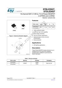 STDLED627 Datasheet Cover