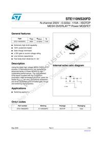 STE110NS20FD Datasheet Cover