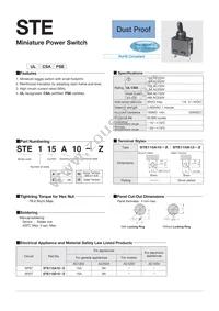STE115A12-Z Datasheet Cover