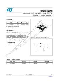 STE250NS10 Datasheet Cover