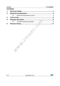 STF10N60DM2 Datasheet Page 2