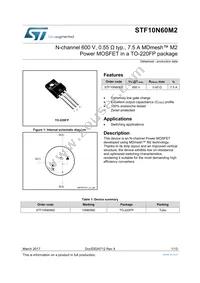 STF10N60M2 Datasheet Cover