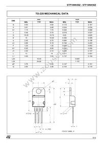 STF10NK50Z Datasheet Page 9