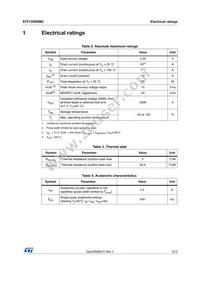 STF12N50M2 Datasheet Page 3