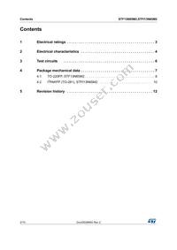 STF13N65M2 Datasheet Page 2