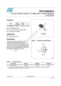 STF13NM60N-H Datasheet Cover