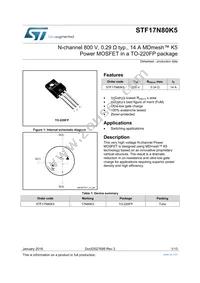 STF17N80K5 Datasheet Cover