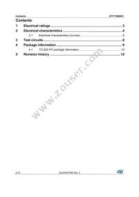 STF17N80K5 Datasheet Page 2