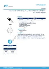 STF26N60DM6 Datasheet Cover