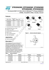 STF30N65M5 Datasheet Cover