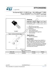 STF43N60DM2 Datasheet Cover