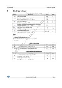 STF5N60M2 Datasheet Page 3