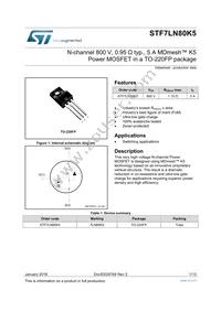 STF7LN80K5 Datasheet Cover