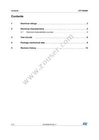 STF7N65M2 Datasheet Page 2