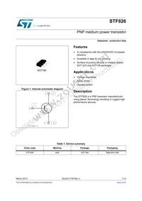 STF826 Datasheet Cover