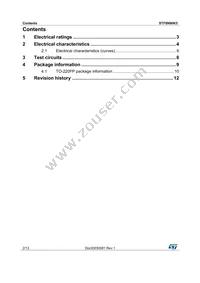 STF8N90K5 Datasheet Page 2