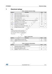 STF8N90K5 Datasheet Page 3