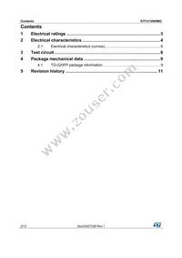 STFU13N65M2 Datasheet Page 2