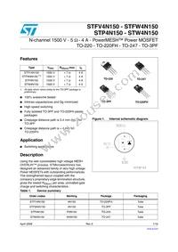 STFV4N150 Datasheet Cover
