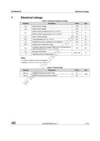 STFW3N170 Datasheet Page 3