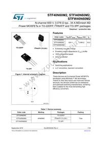 STFW40N60M2 Datasheet Cover