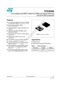 STG3696EQTR Datasheet Cover