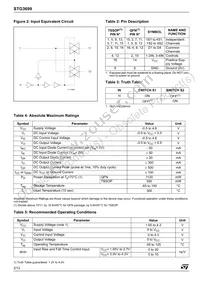 STG3699QTR Datasheet Page 2