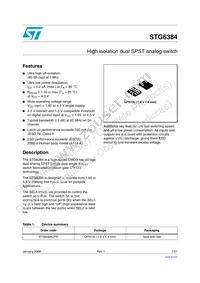 STG6384QTR Datasheet Cover