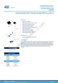 STGB25N40LZAG Datasheet Cover