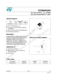 STGB6NC60HT4 Datasheet Cover