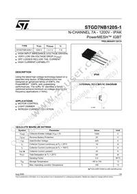 STGD7NB120S-1 Datasheet Cover