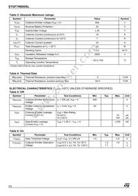 STGF7NB60SL Datasheet Page 2