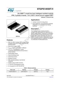 STGIPS14K60T-H Datasheet Cover