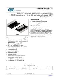STGIPS30C60T-H Datasheet Cover