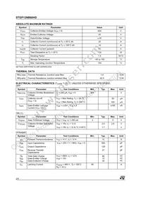 STGP12NB60HD Datasheet Page 2