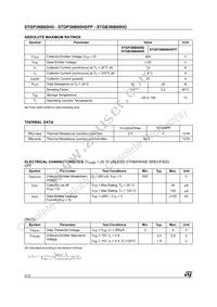 STGP3NB60HD Datasheet Page 2