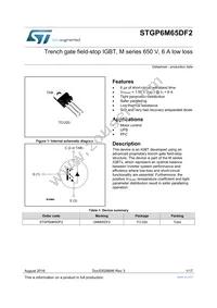 STGP6M65DF2 Datasheet Cover