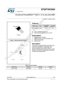 STGP7NC60H Datasheet Cover