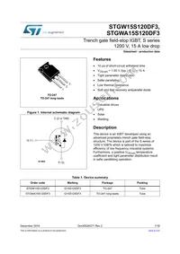 STGWA15S120DF3 Datasheet Cover