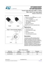 STGWT80V60DF Datasheet Cover