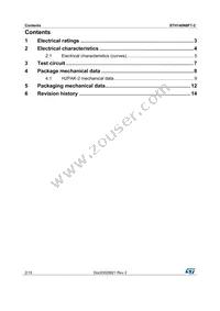 STH140N8F7-2 Datasheet Page 2