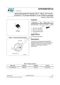 STH185N10F3-6 Datasheet Cover