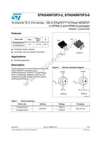 STH240N75F3-2 Datasheet Cover