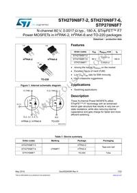 STH270N8F7-2 Datasheet Cover