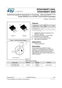 STH410N4F7-6AG Datasheet Cover