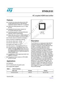 STHDLS101QTR Datasheet Cover