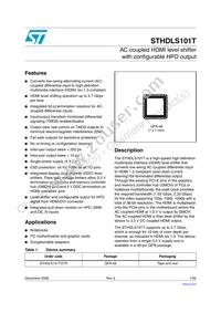 STHDLS101TQTR Datasheet Cover